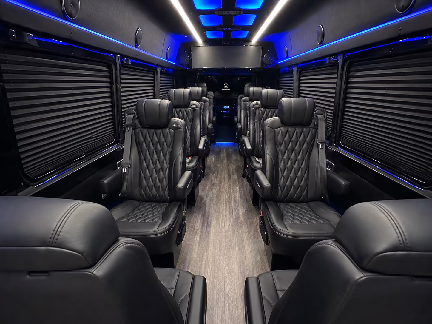pueblo 18 passenger sprinter van interior